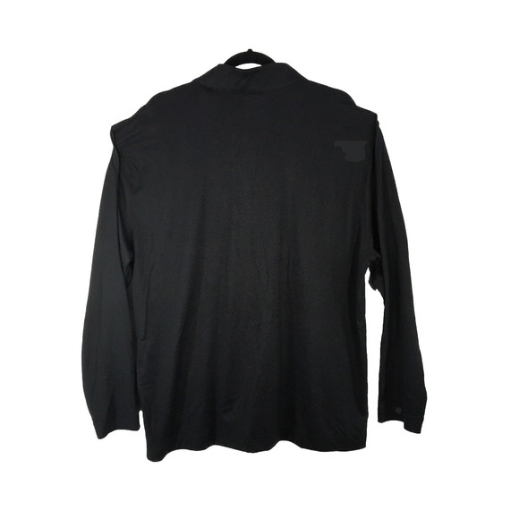 Greg Norman Mens Black Mock Neck Long Sleeve 1/4 Zip Golf Pullover Size XL - Picture 3 of 8